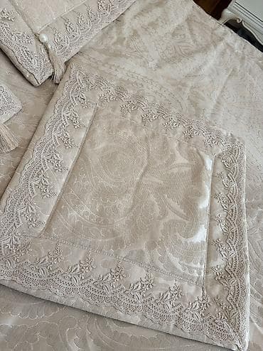 spa natural: Yataq üçün İşlənmiş rəng - Bej Yataq örtüyü, Ünvandan götürmə — 7