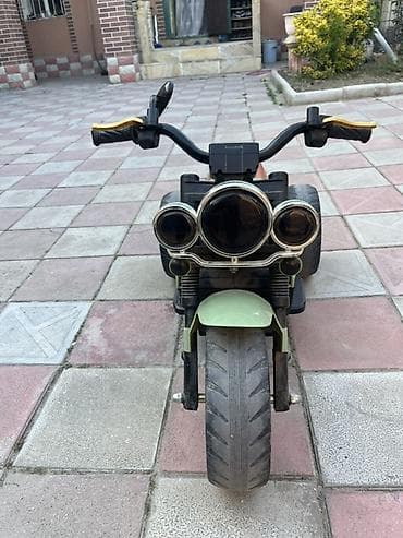 qısa don: Uşaq elektrik motoskleti – 3 təkərli, yaşıl rəng 350 azna alınıb — 5
