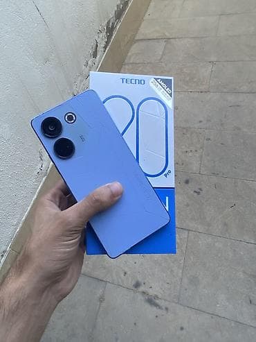 a 51 telefon: Tecno Camon 20 Pro, 256 GB, rəng - Bənövşəyi, Barmaq izi — 3