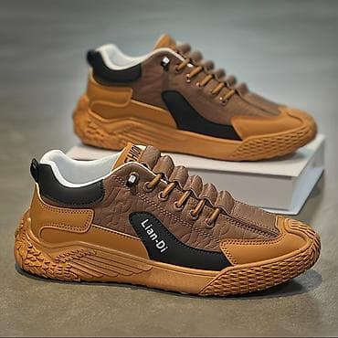 qara ayaqqabilar: Kişi krossovkası – Lian-Di brendi - Dizayn: şık streetwear üslubunda — 1