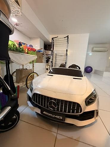 elekt: Uşaq elektrik maşını – Mercedes-Benz AMG stili, ağ rəng — 1
