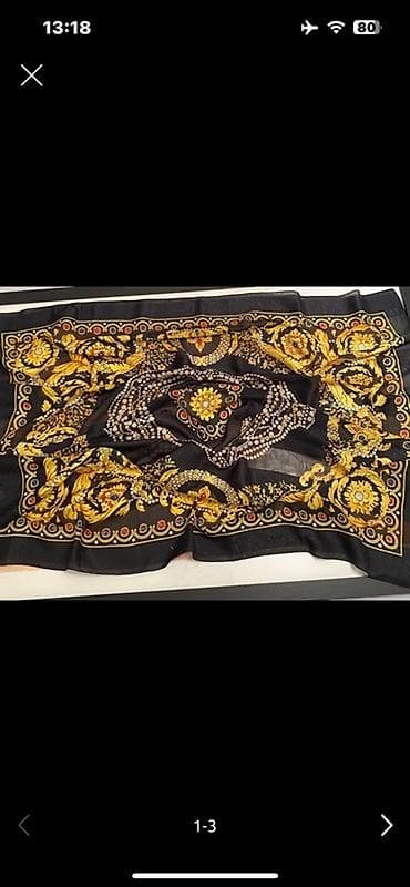 Zərgərlik əşyaları: Qızılı və qara rənglərdə serf — 2