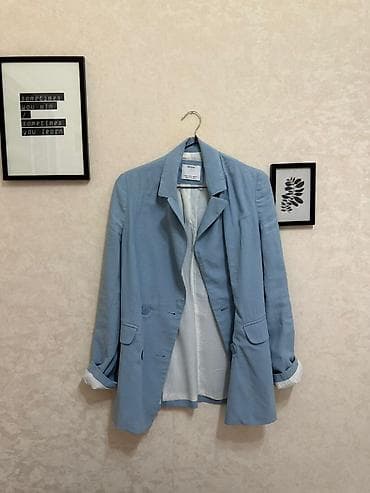 desd geyimler: Bershka qadın kostyumu – açıq göy rəngdə - Brend: Bershka - Dəst — 7