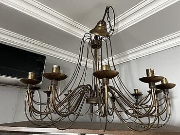 qedimi parcalar: Çılçıraq, 10 və daha çox lampa, Metal — 2