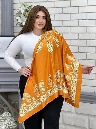 İpək şal – klassik paisley (buta) naxışlı - Material: 100% ipək — 6