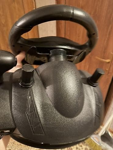 sur mikrofon: QEOME oyun sükan dəsti - Vibrasiya funksiyalı sükan: real sürüş hissi — 7