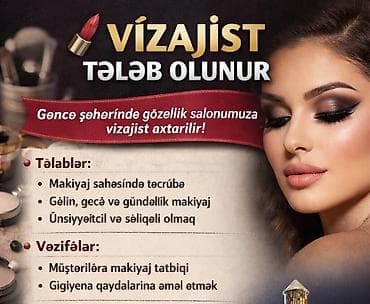 nyanka axtariram: Vəzifə: Vizatjist Təsvir: Gəncə şəhərində yerləşən gözəllik salonu — 1