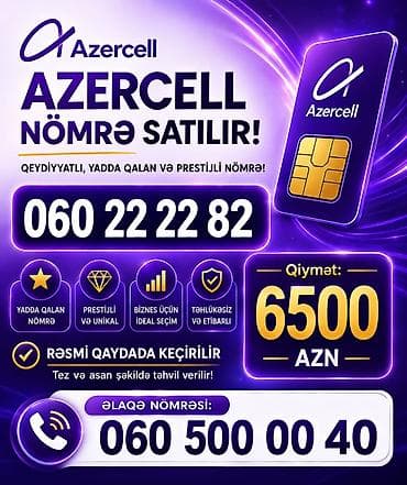 gence avtomobil: Azercell nömrə satılır – yadda qalan, prestijli və unikal kombinasiya! — 1