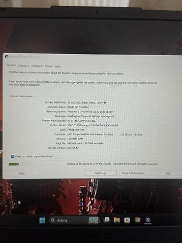ucuz oyuncu laptop: İşlənmiş ASUS TUF Gaming, 15.6 ", AMD Ryzen 5, 512 GB, Ünvandan götürmə, Pulsuz çatdırılma, Ödənişli çatdırılma — 5