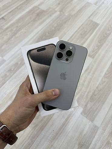 iphona: IPhone 15 Pro, 256 GB, Space Gray, Face ID — 1