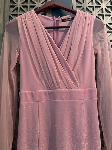 Digər: Roberto Cavalli brendindən uzunqol, tozlu çəhrayı rəngdə ziyafət donu — 2