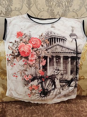 Qadınlar üçün qısaqoll bluz/kofta dəsti. Turkiye istehsalı. Olculeri