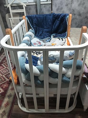 Oğlan və qız üçün, Yeni, Dördbucaq, Beşik, Dəstsiz, Matras ilə, Yellənmə mexanizmsiz