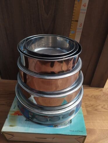 əncir quru: BAOPING Round Strainer – Paslanmayan poladdan dəyirmi ələk dəsti - — 2