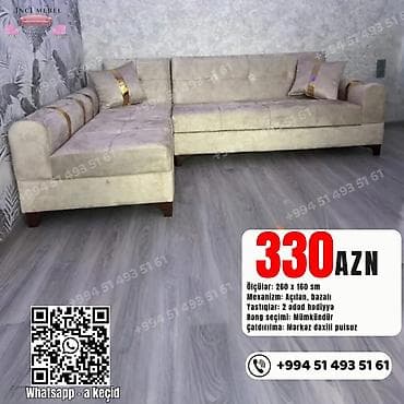 divan sifariş: Künc divan, Yeni, Açılan, Bazalı, Parça, Şəhərdaxili pulsuz çatdırılma — 1