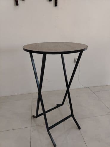 bar stulari: Барный стол, Новый, Нераскладной, Ламинат, Круглый стол — 2