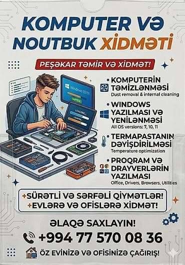 qız iqraları: Kompyuter təmiri — Sürətli təmizləmə və Format (Münasib qiymət) — 4