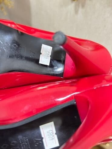 derihan ayakkabı: Tuflilər, Ölçü: 37, rəng - Qırmızı, İşlənmiş — 2