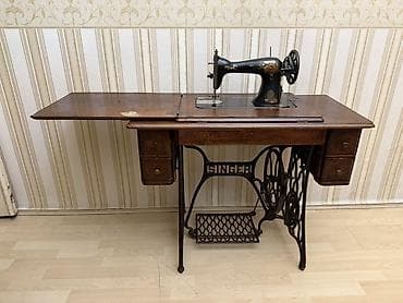 demir masinlar: Məhsul: Singer pedallı tikiş maşını və ağacdan qatlanan masa-stend — 4
