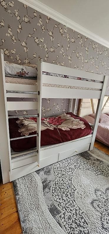 ucuz mebeler: Oğlan və qız üçün, Çarpayı, Matrassız, Siyirməli, MDF — 2