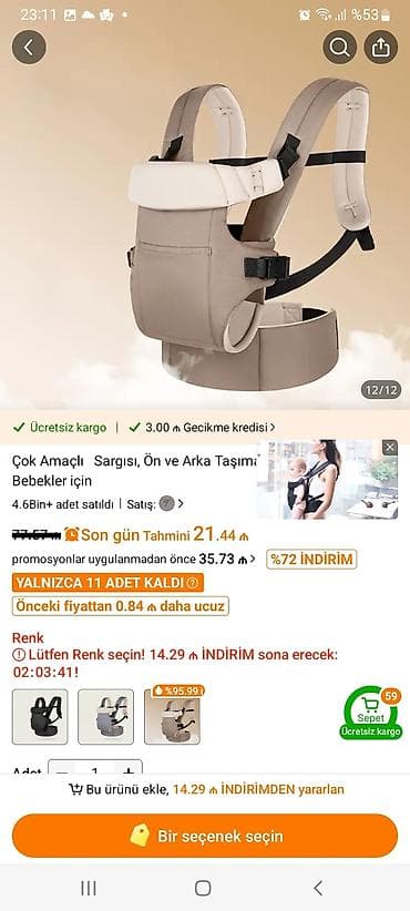 Uwag ucun ana qucagi (kenquru) temudan alinib 1ay istifade olunub — 1