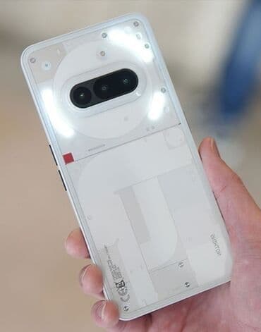 VAZ (LADA): Nothing Phone 3a – ağ rəng, Glyph arxa işıq paneli ilə - Ekran: 6.8" — 1