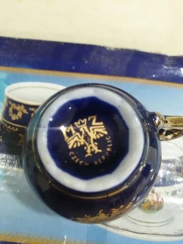 kofe servisi: Çay dəsti, rəng - Göy — 2