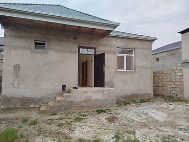 1 mərtəbəli fərdi yaşayış evi və həyət sahəsi. - Plan: giriş eyvanı