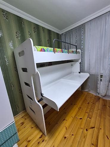 körpü mebel: 2 mertebeli alt hisse 2 neferlik yazi masasi olan çarpayi tecili — 4