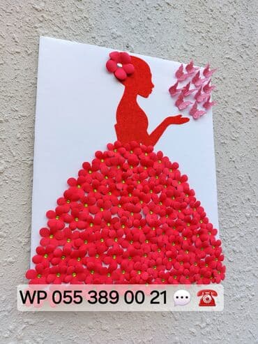 8 noyabra aid şekiller: Şəkilləri çevirin zəhmət olmasa. XARI BÜLBÜL TABLO - Diametr 40 / 16 — 10