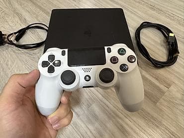 ps3 oyun: Sony PlayStation 4 Slim oyun konsolu Komplekt: - PS4 Slim konsol — 2