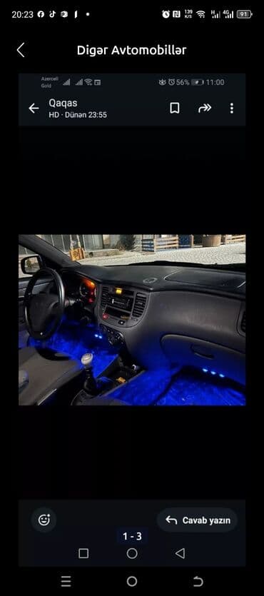 skoda fabia: Məhsul: Kia Rio hatchback - Kuzov: 5 qapılı hatchback, mavi rəng - — 3