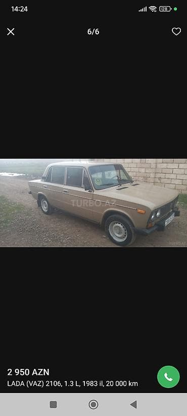 VAZ (LADA) 2106: 1.3 l | 1983 il 20000 km Sedan