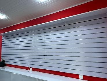 Ağ rəngdə mağaza/ofis mebel dəsti Tərkib: - Vitrin-komod: yuxarı — 6