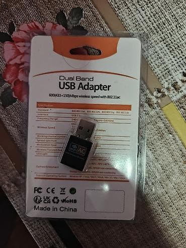 usb wifi adaptör: Dual Band USB Wi‑Fi Adapter - Standart: IEEE 802.11ac/a/n/g/b (2.4 — 1