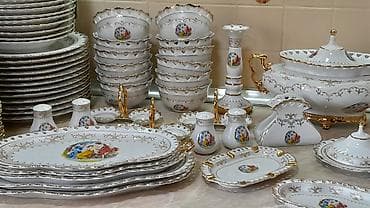 versace servis: Nahar dəsti, Keramika, 12 nəfərlik, Yaponiya — 9