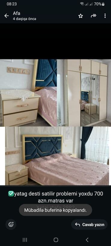 tuba: İkinəfərlik çarpayı, 2 tumba — 1