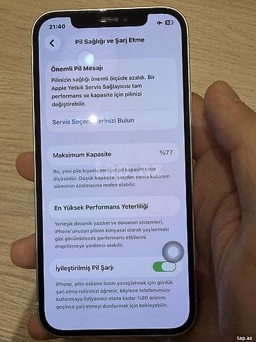 apple imac: IPhone 12, 64 GB, Ağ, Barmaq izi, Face ID, Sənədlərlə — 3