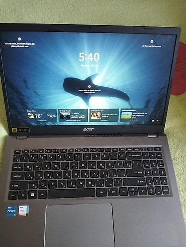 Acer Aspire noutbuk + Logitech simsiz siçan və altlıq Texniki