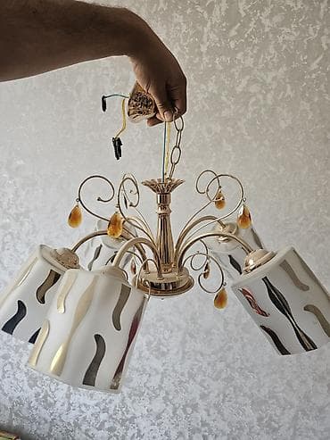 mini led: Çılçıraq, 5 lampa, Metal — 1