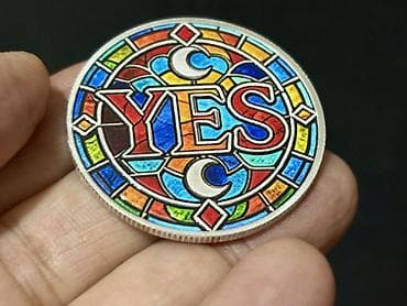 gips fiqurlar: Məhsul: İkiüzlü “YES/NO” qərar sikkəsi – vitraj üslubunda Təsvir: - — 3