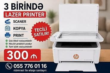 irşad electronics notebook hp: 3-ü 1-də HP lazer printer (HP LaserJet Pro MFP M28a) 6 ay qarantiya ✅ — 1