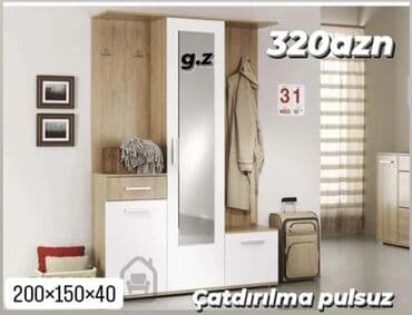 fasad boyalari kataloqu: Açılan, 2 qapılı Düz dolab, Dəhliz dolabı — 1