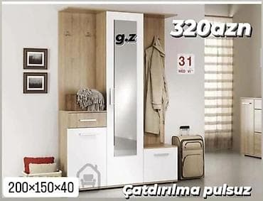 Матрасы: Новый, Распашной, 1 дверь Прямой шкаф, Шкаф в прихожей, Азербайджан — 10