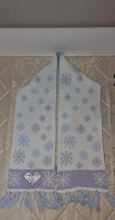 usag donu: LC Waikiki Disney Frozen uşaq şərfi - Rənglər: açıq bənövşəyi, göy və — 2