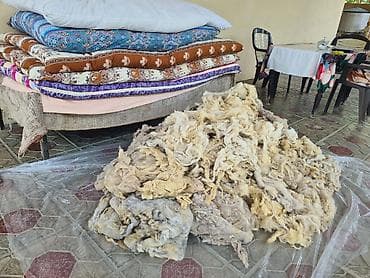 alisa home tekstil: Təbii qoyun yunu yuyulmuş didilmiş temiz. 1kl - 5Azn — 3