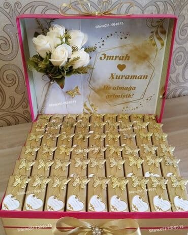 kəllə qənd xonçası: Heri,Nisan xoncasi sifarisle hazirlanir.Sifarisler en az 2-3 gun — 1