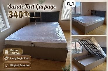 Кровати: Bazalı taxt çarpayı – G_1 model - Ölçü: iki nəfərlik - Bazalı — 1