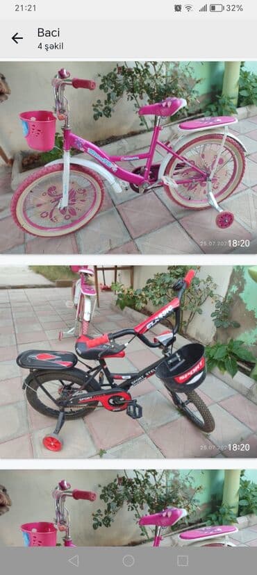 1 3 yaşlı uşaqlar üçün üçtəkərli velosipedlər: Dörd təkərli Uşaq velosipedi 12" — 3