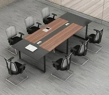 Ofis üçün toplantı/işçi masası dəsti - Dizayn: İkili modul quruluşlu — 1